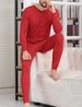 N029 Moško termo spodnje perilo Union Suits Pamas majica in hlače bodi Mem Family z dolgimi rokavi, osnovni sloj, božični_voghion.com
