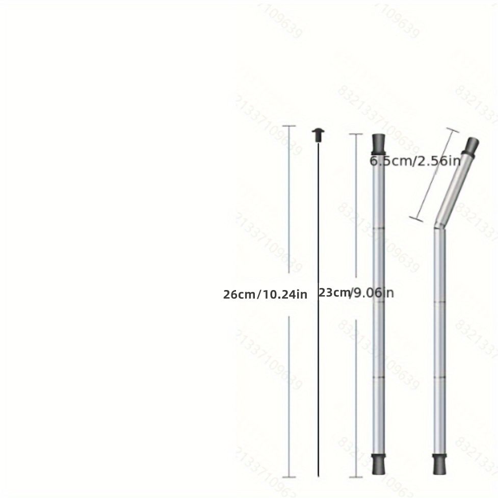 Nuova cannuccia pieghevole cannuccia telescopica pieghevole riutilizzabile in acciaio inossidabile cannuccia in silicone_voghion.com