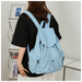 New Shoulder Bag Women's Bag Trendy And Versatile Simple And Fashionable Korean Version Large Capacity College Style Student Nylon Bag_voghion.com