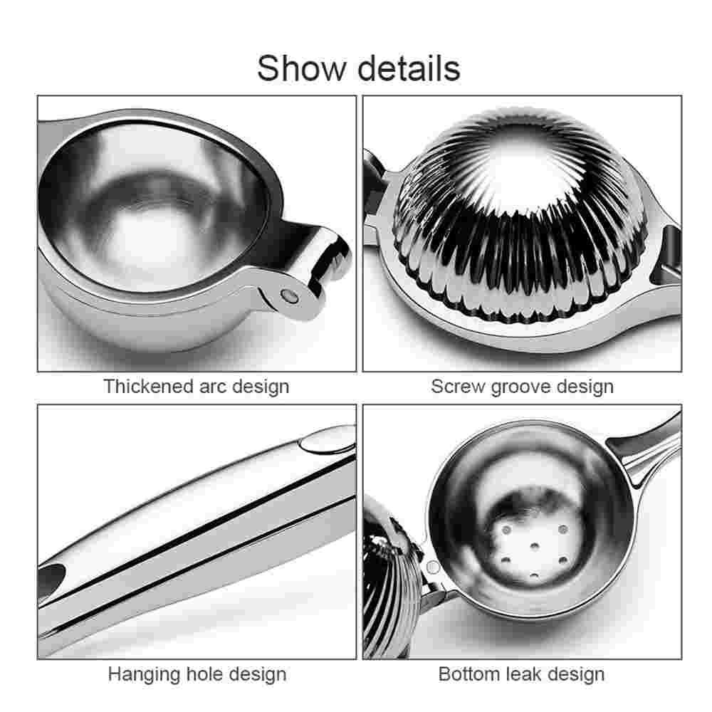 Manual Lemon Citrus Juicer Stainless Steel Hand Fruits Squeezer Handle Press Orange Juice Queezer Kitchen Accessories_voghion.com