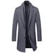 Men's Premium Wool Blend Overcoat - Classic Style Winter Long Coat For Business Casual (Gray, Black, Light Camel, Dark Camel)_voghion.com