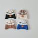 I berretti per bambini adorano i tappi per le orecchie con codice colore Bear Berretti in lana spessa elasticizzata per bambini_voghion.com