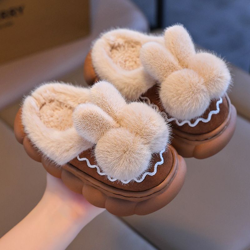 Unisex Kids' Winter Booties With Plush Lining - Anti-Slip Indoor/Outdoor Slippers With Heel Cover Fashion Trends_voghion.com