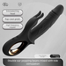 Liquid Silicone Vibrator Rabbit G-Spot Female Masturbator AV Wand Adult Sex Toys Magnetic Charging_voghion.com