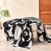 Light Luxury Simple Camellia Knitted Blanket Soft Skin Friendly Spring And Summer Office Nap Air Conditioning Cover Blanket Gift Blanket_voghion.com