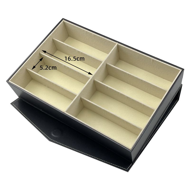 Unisex Glasses storage box multi-lattice sunglasses display props handstring play storage box carpet counter display props_voghion.com