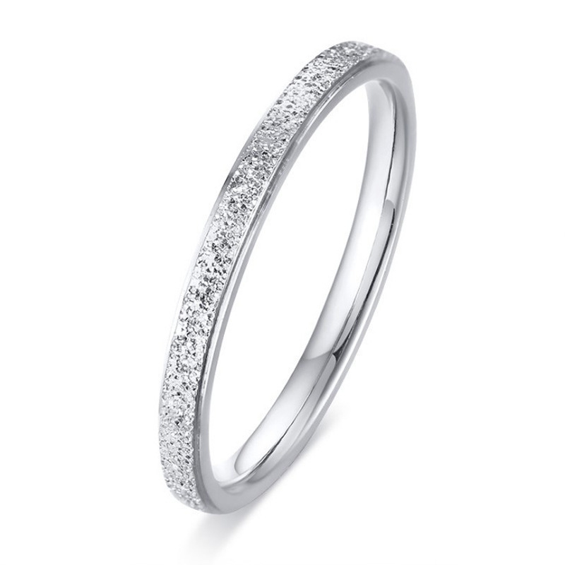 Anelli in acciaio inossidabile, gioielli in oro rosa, anelli in titanio satinato da 2/4/6/8 mm per uomo e donna._voghion.com