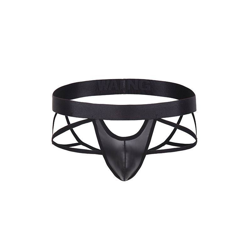 Intimo maschile trasparente sexy in pelle a rete per ragazzi_voghion.com