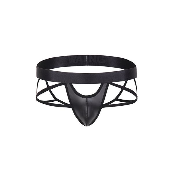 Intimo maschile trasparente sexy in pelle a rete per ragazzi_voghion.com