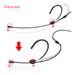 iiiMymic Microfono professionale per cuffie nero 3 pin XLR TA3F Microfono con gancio per l'orecchio doppio per AKG Samson Wireless_voghion.com