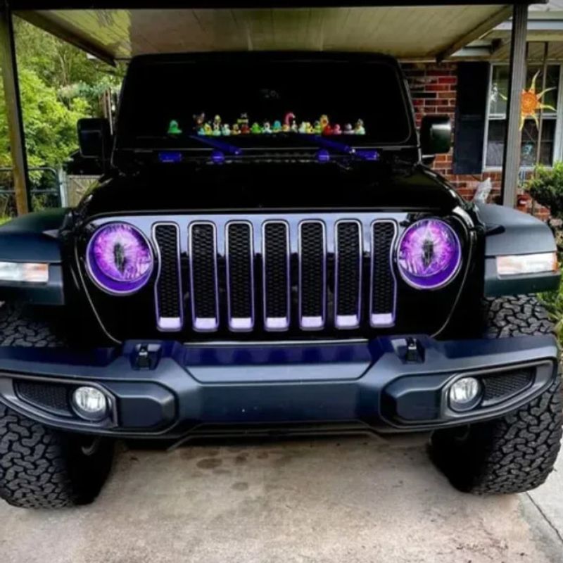 Naljepnice za auto Zvijer Oči Naljepnice za prednja svjetla Wrangler Zvijer Oči Naljepnice za prednja svjetla Naljepnice za prednja svjetla_voghion.com