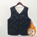 Men's Clothing 2024 NEW  Autumn and winter plush down vest for men, warm and slim fit outerwear for middle aged and elderly men_voghion.com