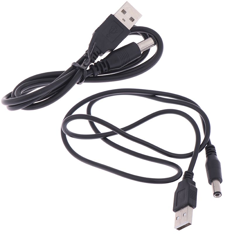 1 tk 5 V laadija toide DC 5,5 mm * 2,1 mm pistikuga USB toitekaabel MP3/MP4 mängija sülearvuti jaoks_voghion.com