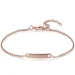 Bracciale in acciaio inossidabile con barra vuota in oro con nome personalizzato, braccialetti con ciondolo iniziale per donne, gioielli personalizzati_voghion.com
