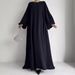 Damenbekleidung Einfache Kleidung Robe Abaya Kleid Robe_voghion.com
