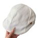 Cotton Linen Duckbill Forward Versatile Beret For Women Summer Thin Breathable Newsboy Cap Painter Hat_voghion.com