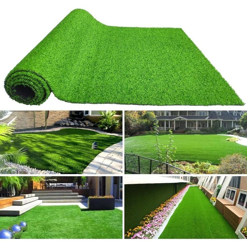 3FT*16FT Artificial Turf, Professional Dog Mat Large Turf Outdoor Carpet Terrace Pet Lawn, Artificial Carpet With Drainage Holes (Grass Height 0.78 Inches/2cm)_voghion.com