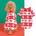 New Christmas Outfit Snowman Snow Pattern Print Warm Dog Pullover Two-Legged Fleece Clothing Accessory_voghion.com