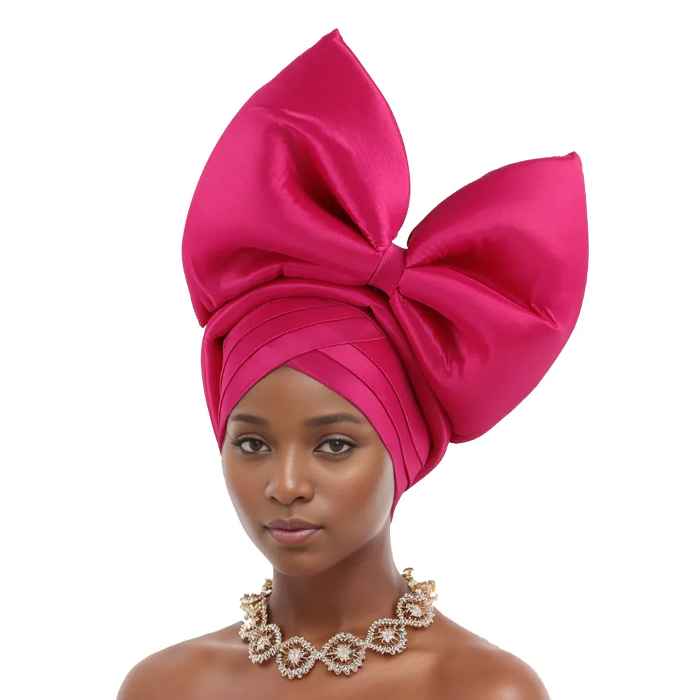 Hot Selling Headwear Wedding New Style Big Bow Headscarf Baotou Hat Xiyintemu_voghion.com