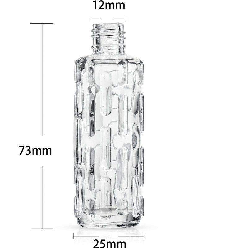 Elegante parfumverstuiver met reliëfdiamant – 10 ml navulbare glazen spuitfles voor parfum en shampoo_voghion.com