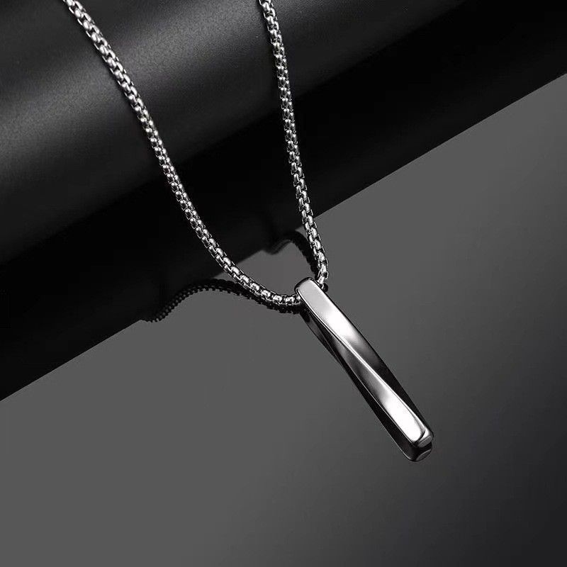 Trendy Fashionable Spiral For Men, Minimalist Style, Simple Personality, Hip-Hop Men's Necklace_voghion.com