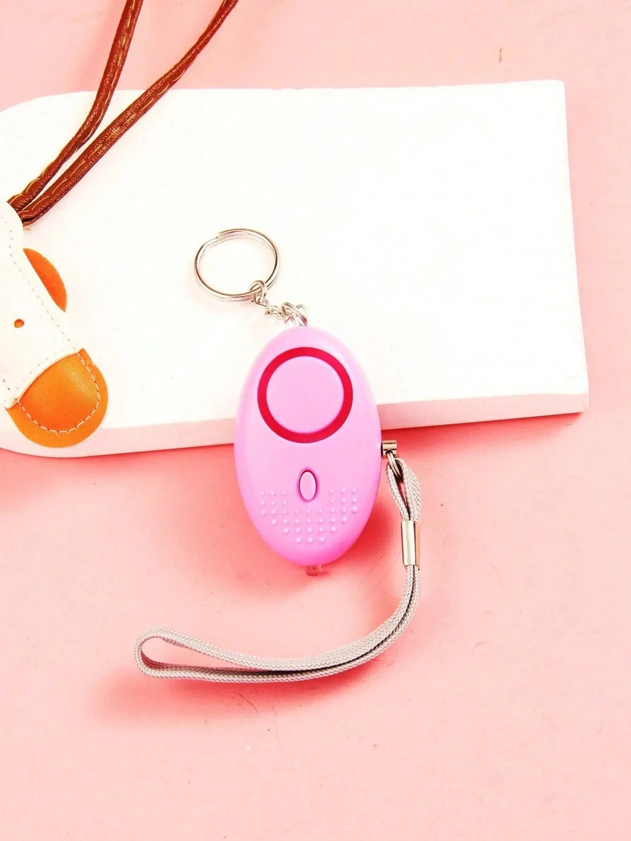 1 Pc Women's Self-Defense Safety Keychain Set, Including Alarm, Convenient Outdoor Keychain, Holiday Gift_voghion.com