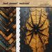Dark Gothic Spider Web Pattern Scrapbook Paper - 10 Sheets Set For Journaling, Collage, And Decorative Arts_voghion.com