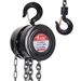 Hand Chain Hoist, 1 Ton/2200 Lbs Capacity, Heavy Duty Steel Chain Fall Hoist With 10 Ft Lifting Height, Manual Chain Block Hoist With 2 Chain Hooks_voghion.com