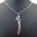 Zulfikar Imam Ali Sword Necklace Muslim Islam Knife Stainless Steel Pendant Arabic İmam Jewelry Gift_voghion.com