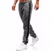 Herren-Trainingshose aus Samt – Slim Fit mit Seitenstreifen (Dunkelgrau/Schwarz/Rot/Weiß, S-3XL)_voghion.com