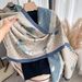 Xianhe Tu Cashmere Collo spesso 2023 Autunno/Inverno Nuova sciarpa Donna Stampa estesa Moda Semplice Scialle_voghion.com