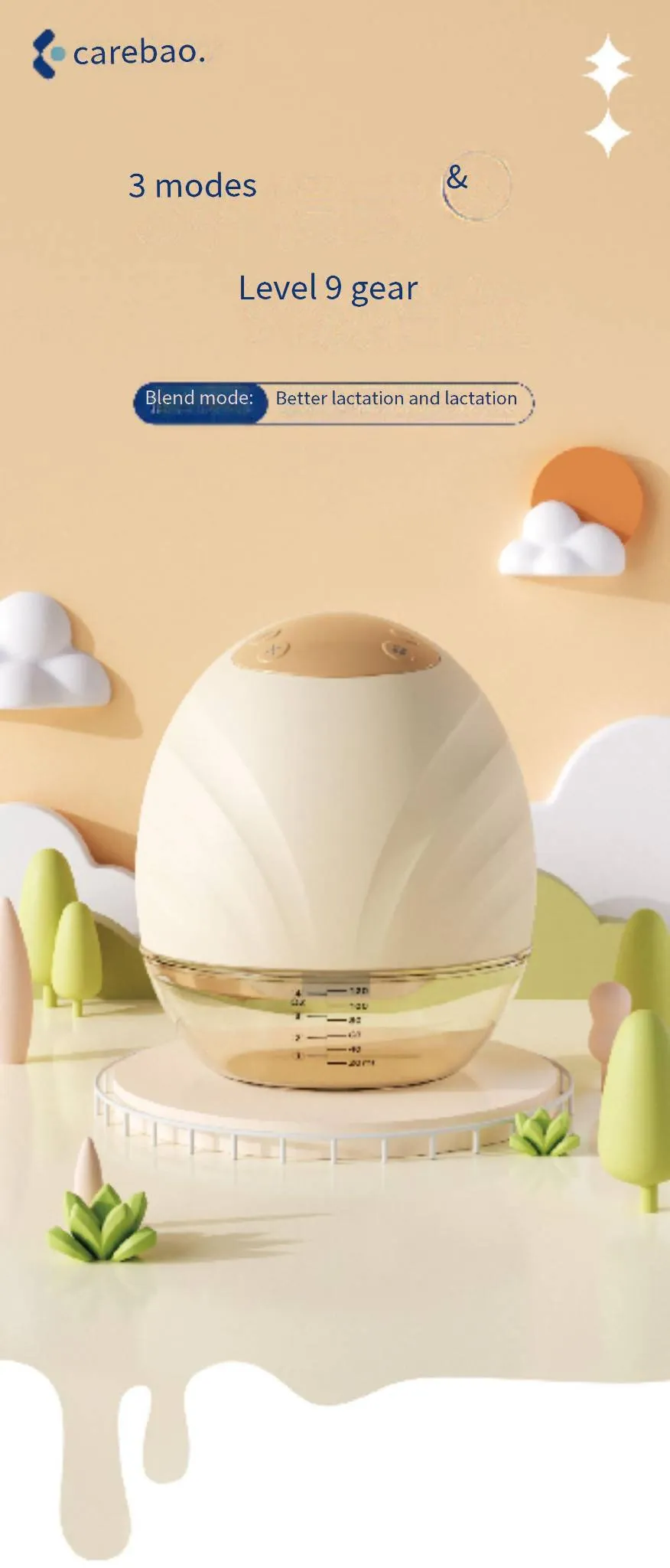 Breast Pumps Breast Pump Portable Hands Free Breast Milk Collector Fully Automatic Electric Breast Pump_voghion.com
