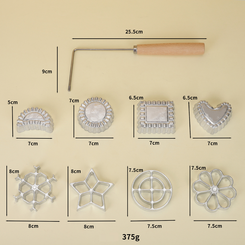 Aluminum Cake Mold Kitchen Baking Tools Oil Dumpling Shrimp Cake Radish Spoon Snack Frying Mold_voghion.com