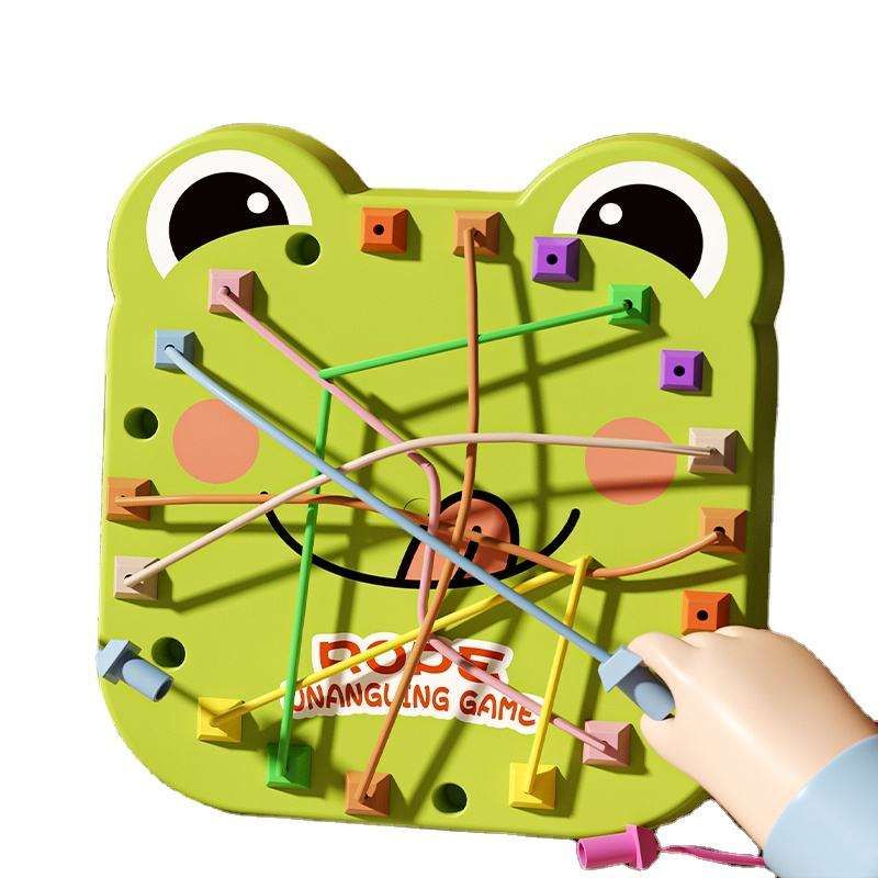 Wholesale Competitive Plastic Board Game For Children Educational Multi-Player Frog's Unties The Rope Tabletop Game_voghion.com