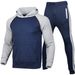 Autumn And Winter Men's Trendy Sweater Men's Sweater Set Hooded Fleece Sweater Solid Color Sweater_voghion.com