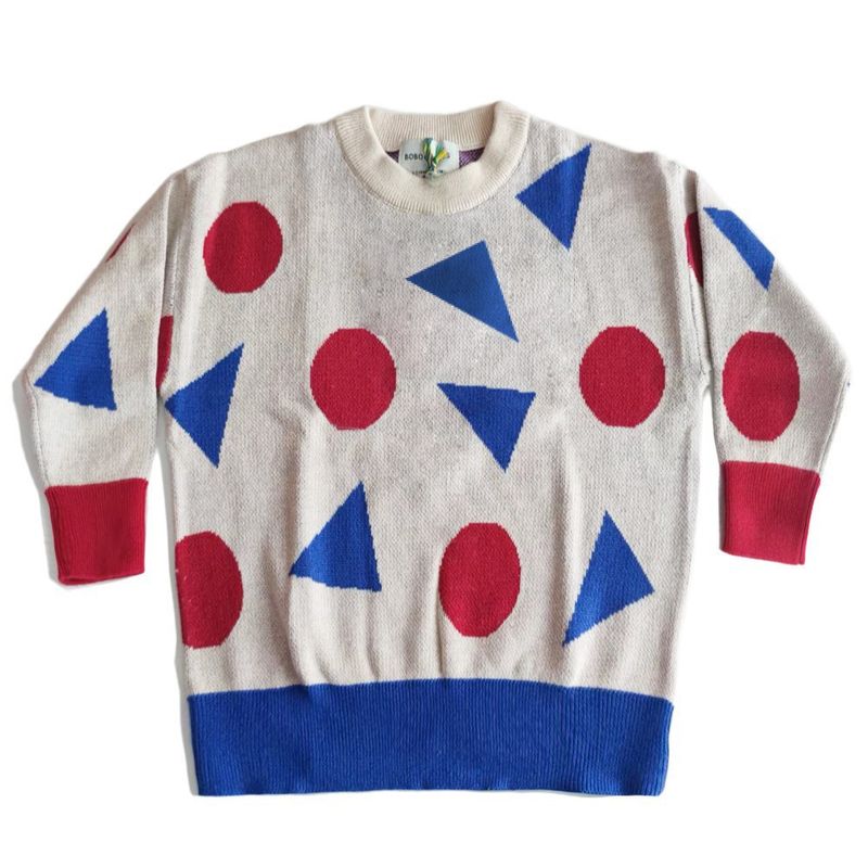 Unisex Kids' Cotton Sweater – Ultra-Soft Crewneck Knit Top For Boys & Girls (1-3Y, 80-140cm) | Animal/Striped Patterns, All-Season Comfort_voghion.com