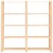 5-Tier Storage Racks 3 pcs 66.9"x15"x66.9" Solid Pinewood 1102.3 lb_voghion.com