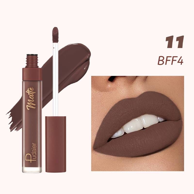 12-color matte lip glaze Non-stick cup mist Lip Mud lip gloss spot lipstick_voghion.com