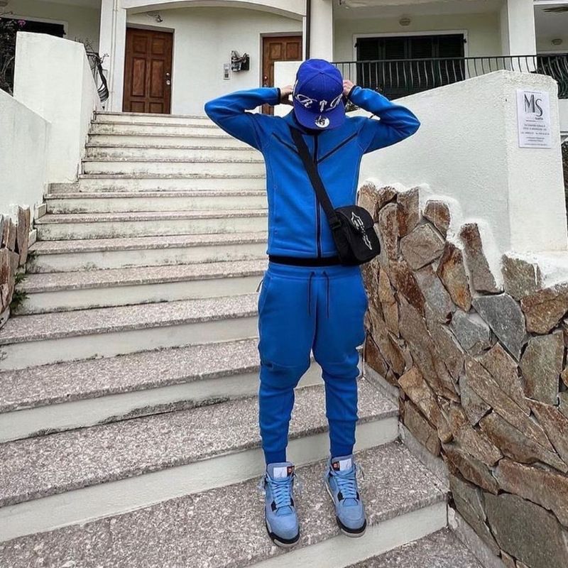 Ensemble de pantalons à capuche et pantalons de sport décontractés à la mode pour hommes_voghion.com