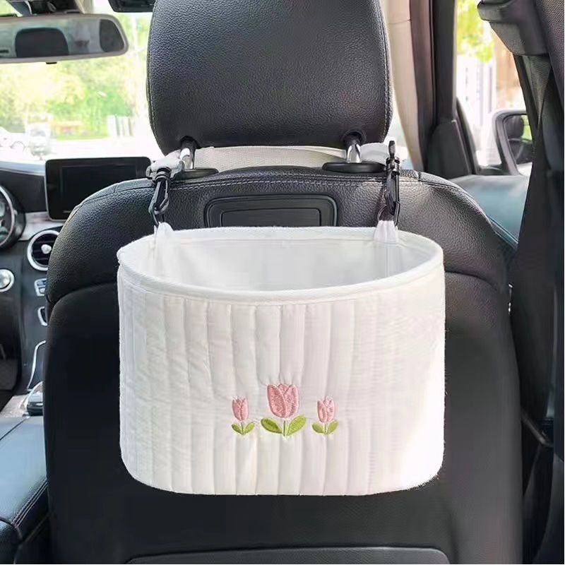 Bag-ins tecknad multifunktionell förvaring Bilnäsdukslåda Vattenkopphållare Säteshängande ficktillbehör_voghion.com