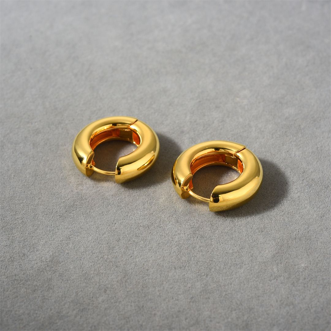 Creolen für Damen – modisches geometrisches Design, französischer Retro-Stil, Paar Ohrringe aus Gold und Silber, französische Ohrringe_voghion.com