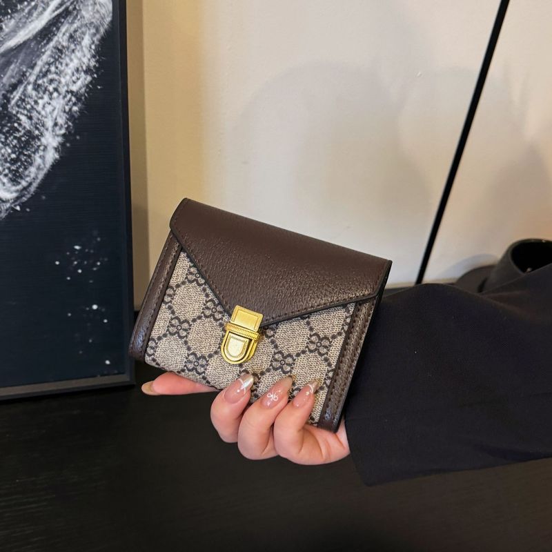Women's Bags Printed coin purse lock bag fashion style daily wallet versatile stylish multifunctional card holder wholesale_voghion.com