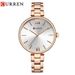 Women's Elegant Roman Numeral Quartz Watch With 30M Water Resistance, Alloy Band & Case, Minimalist Round Dial Roman Letter Simple Watch_voghion.com
