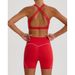 Yinweiqi Cross-Border High Elastic Brushed Lycra Yoga Quick-Dry Fitness Wear Barely-There Sports Running Set For Women_voghion.com