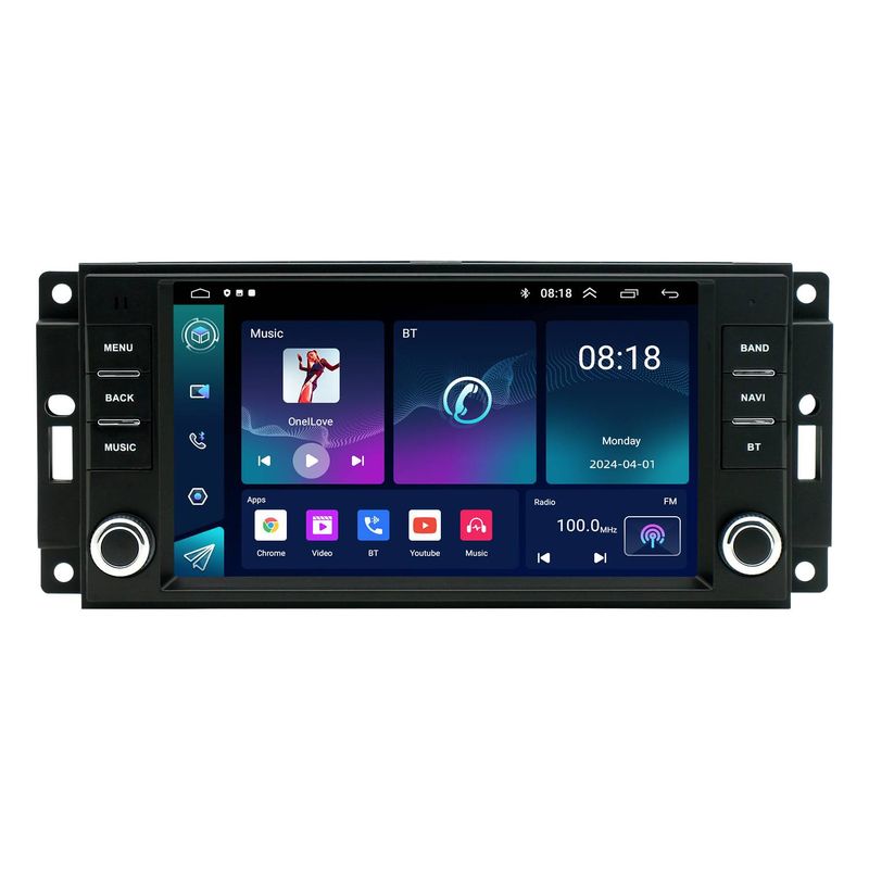 primjenjivo na 7 inčni univerzalni gumb za jeep Android auto navigaciju Bluetooth GPS player sve u jednom stroju_voghion.com