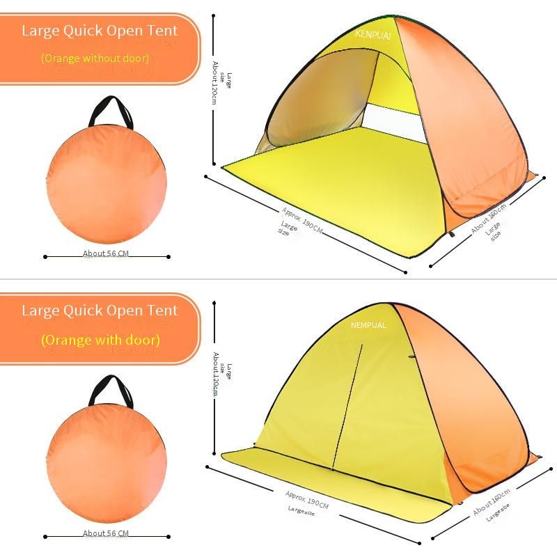 2 Second Pop Up Strandtent - Automatische zonneluifel voor kamperen en picknicks in de buitenlucht_voghion.com