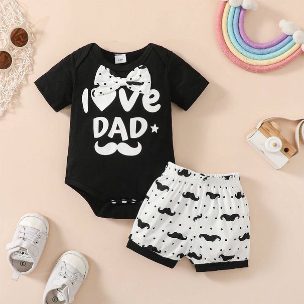 Kids’ Clothing Platform In Children's Clothing Printed Tight Romper And Shorts_voghion.com
