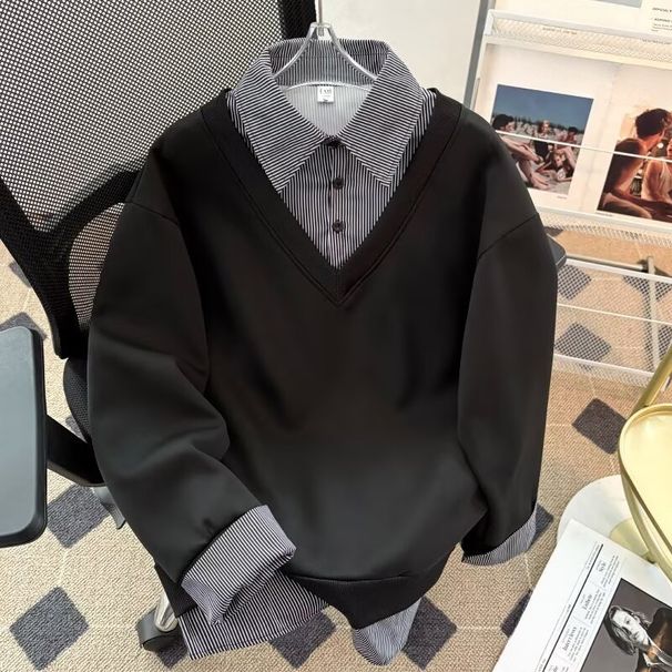 Japanese Streetwear-Inspired Layered Hoodie – Oversized Drop-Shoulder Pullover (Unisex Distressed Aesthetic)_voghion.com