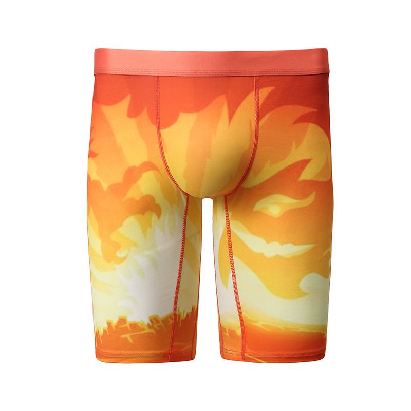 Herrenunterwäsche mit Hai-Print, trendige Herrenunterwäsche, schnelltrocknend, atmungsaktiv und lang, Boxershorts für Herren, Sportleggings_voghion.com