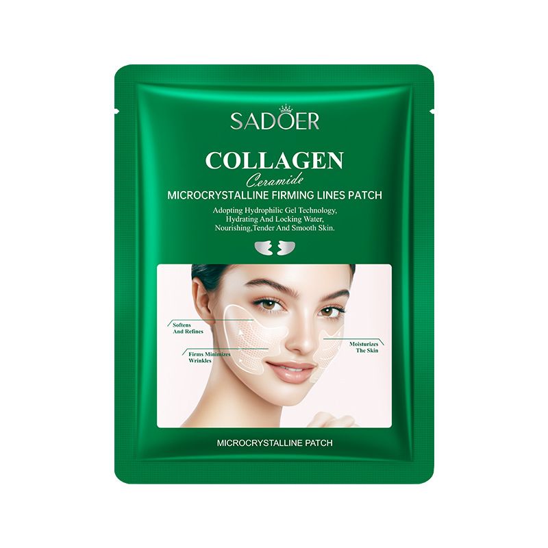 Full English Collagen Ceramide Nasolabial Fold SADOER Microcrystalline Firming Lightening Patch 6g_voghion.com